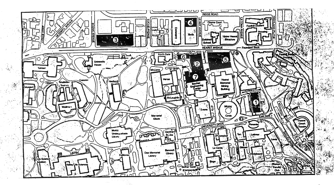 2B Map: U.C. Berkeley's